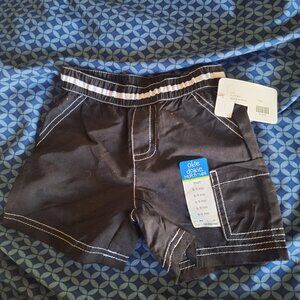 okie dokie black shorts 6-9 months